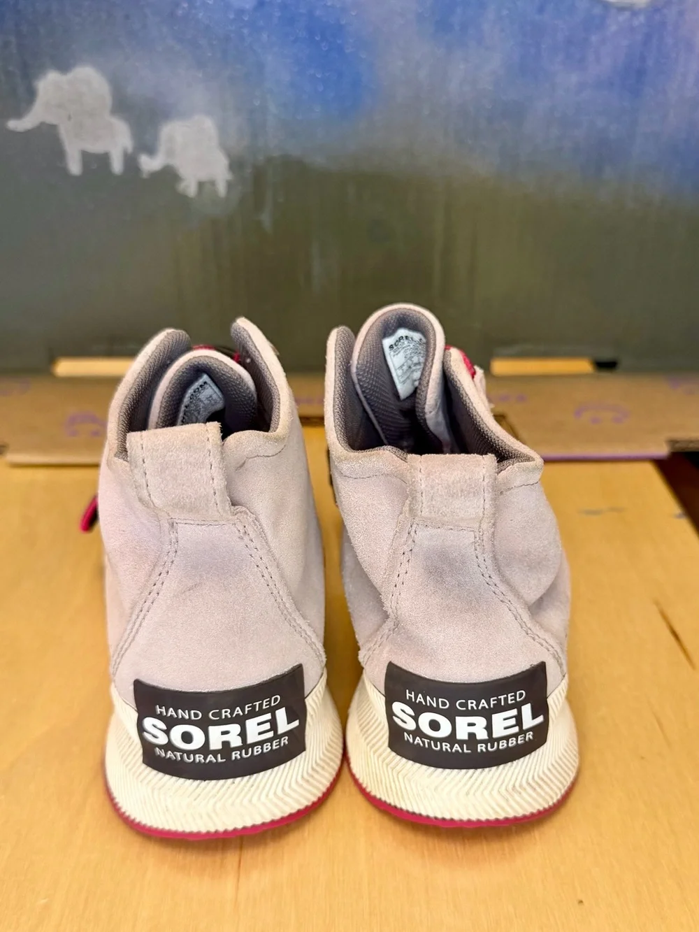 Sorel Kids Purple Suede Waterproof Duck Boots Size 3
